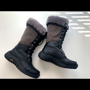UGG Adirondack Tall, Black, Size 8